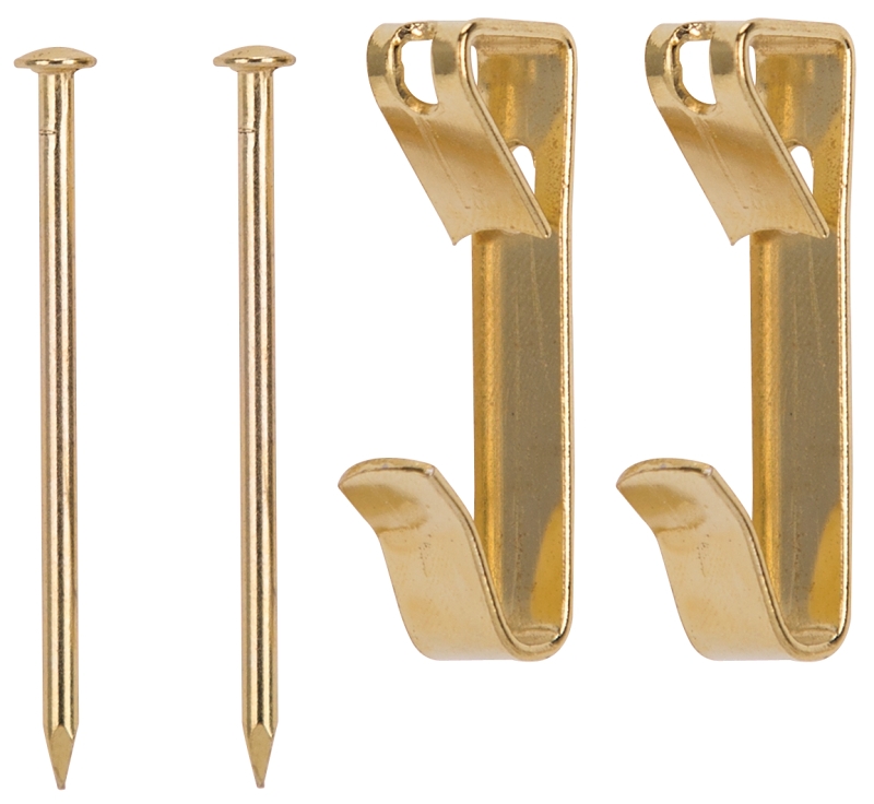 PICTURE HANGER 100LB POL BRASS