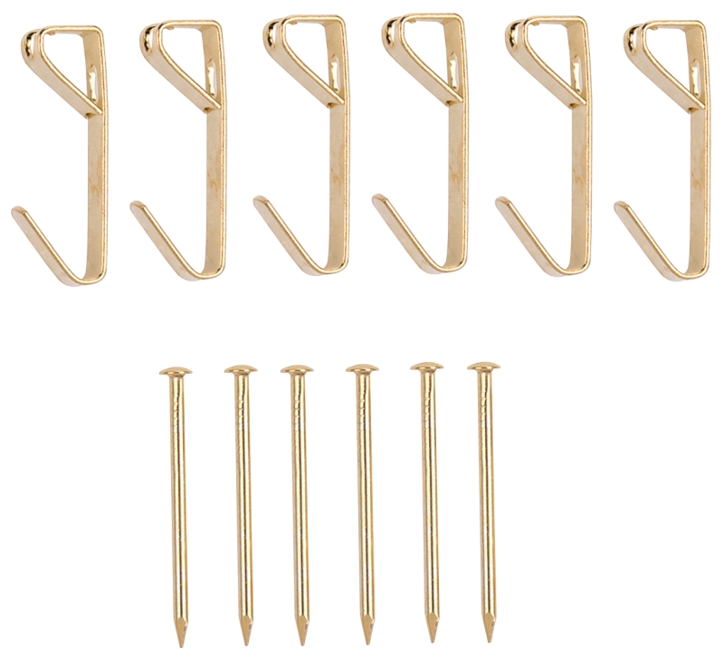 PICTURE HANGER 30LB POL BRASS 