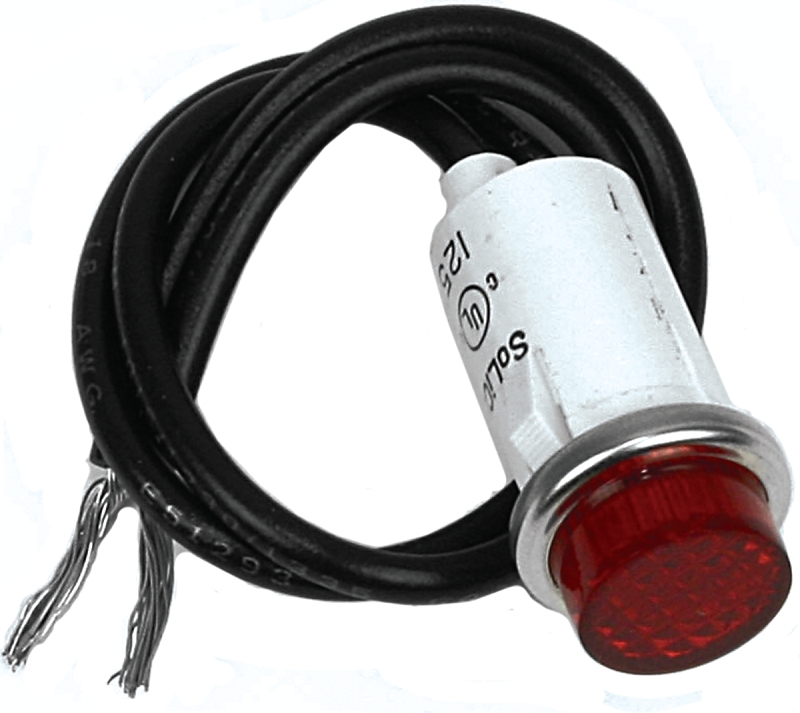 PILOT LIGHT RED LENS 2 WIRE   