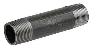 PIPE NIPPLE BLACK 1-1/2X2     