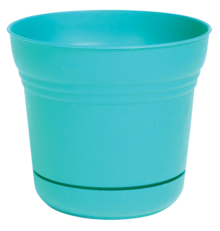 PLANTER 10IN SATURN TEAL      