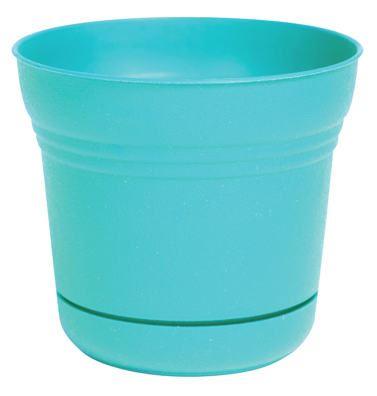 PLANTER 12IN SATURN TEAL      