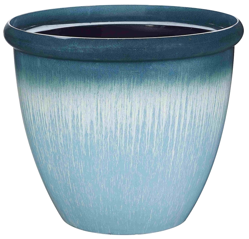 PLANTER EGG W/RIM RSN 14.75IN 