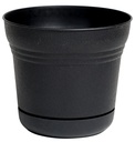 PLANTER SATURN BLACK 12IN     