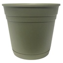 PLANTER/SAUCER GREEN 8IN      