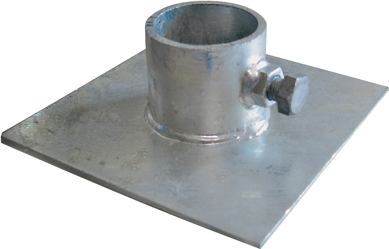 PLATE BASE GALVINZED 6X6X1/8IN