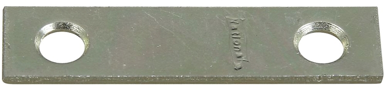 PLATE MENDING STL 2X1/2IN ZN  