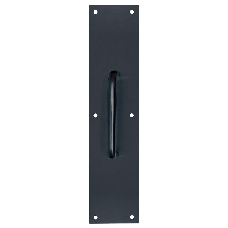 PLATE PULL MATTE BLK 3.5X15IN 