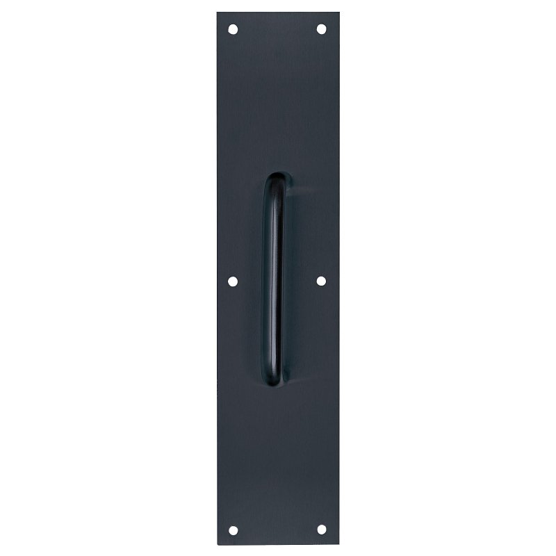 PLATE PULL MATTE BLK 3.5X15IN 