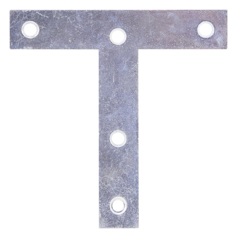 PLATE T STEEL 4X4IN ZINC PLTD 
