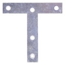 PLATE T STEEL 4X4IN ZINC PLTD 