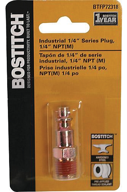 PLUG 1/4 IND 1/4 MALE NPT     