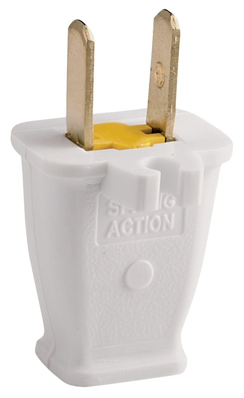 PLUG POLARIZED 15A/125V WHITE 
