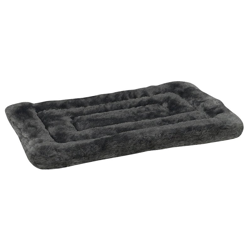 PLUSH MAT GRAY M/L 26 X 17IN  