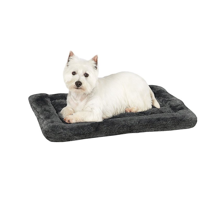 PLUSH MAT GRAY MEDIUM 23X16IN 