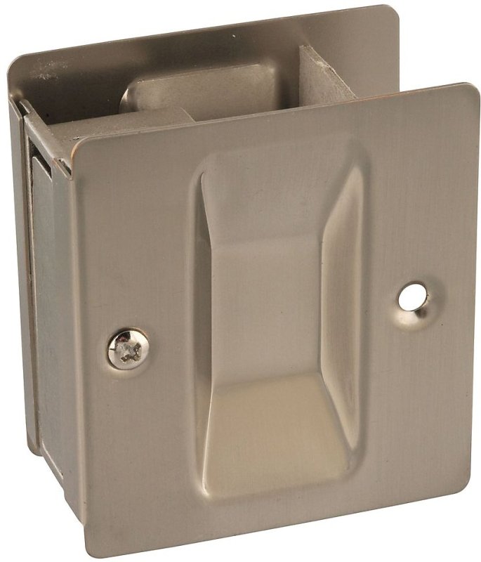 [2048015] POCKET DR LATCH/PULLS STN NCKL