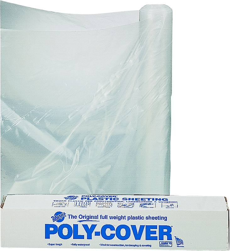POLY FILM 10X100FT 6MIL CLEAR 