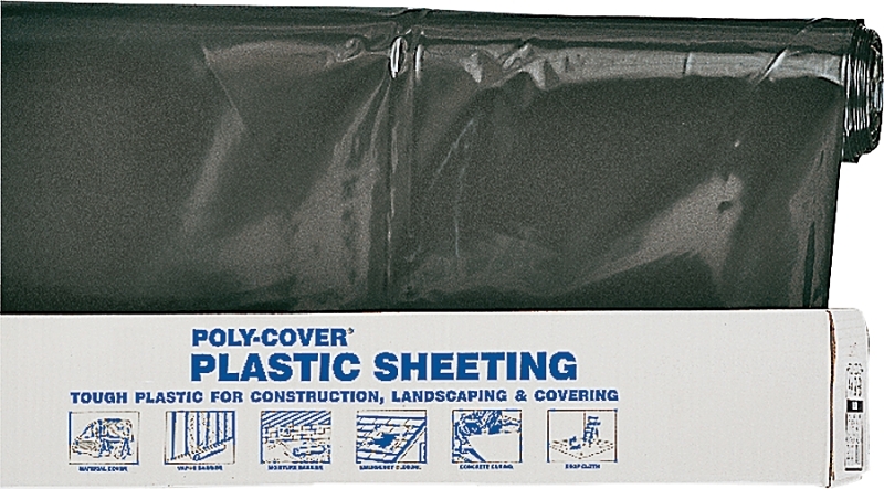 POLY FILM 12X100FT 6MIL BLACK 