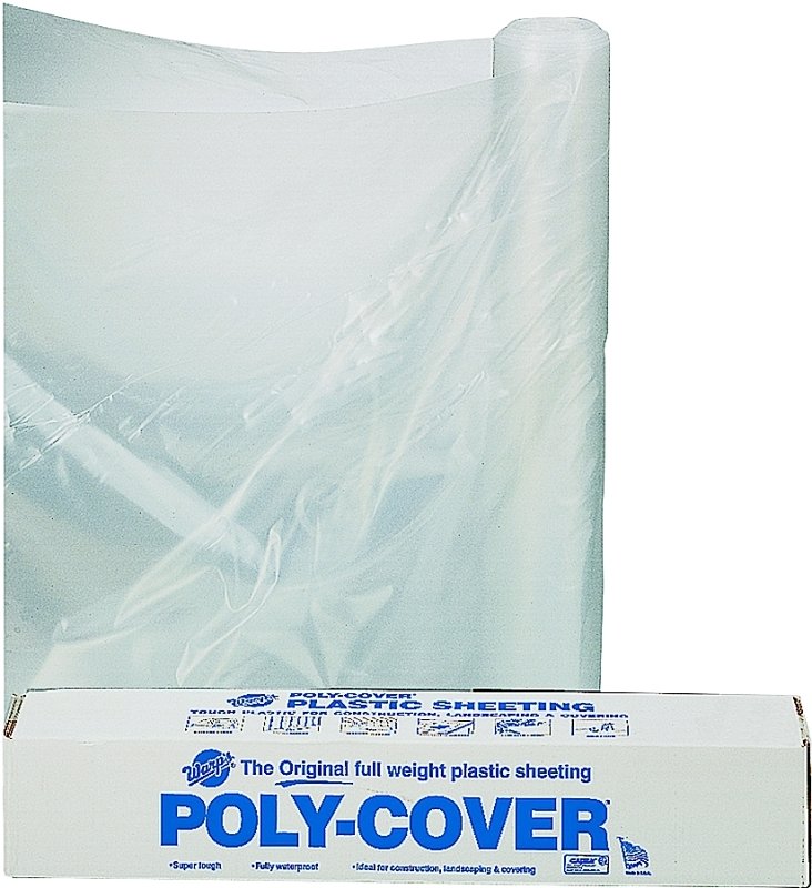 POLY FILM 16X100FT 6MIL CLEAR 