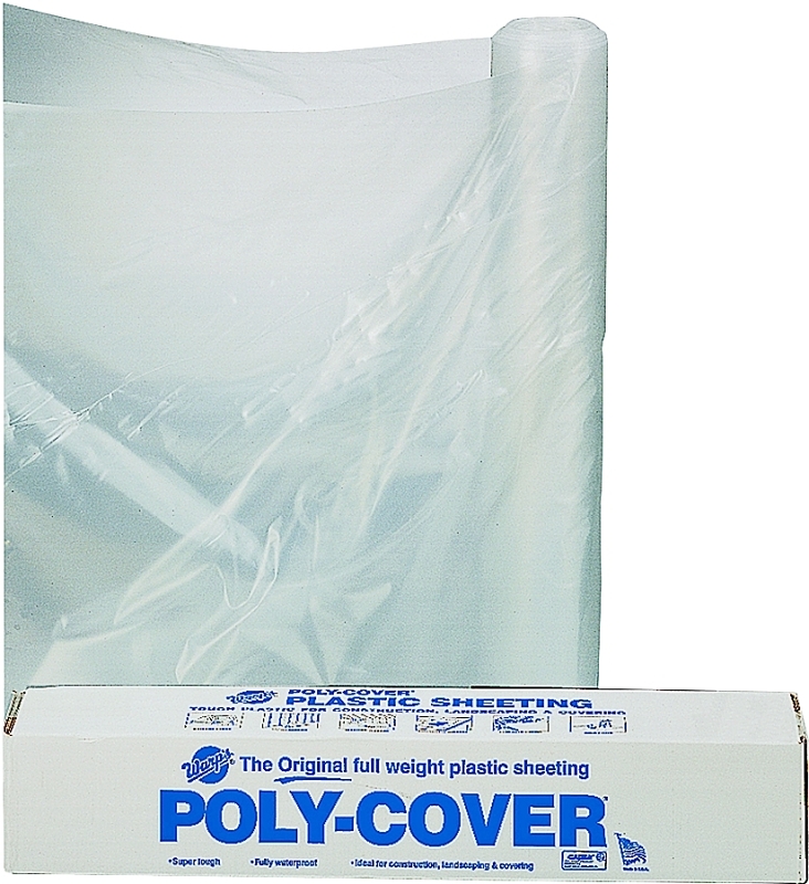 POLY FILM 24X100FT 6MIL CLEAR 