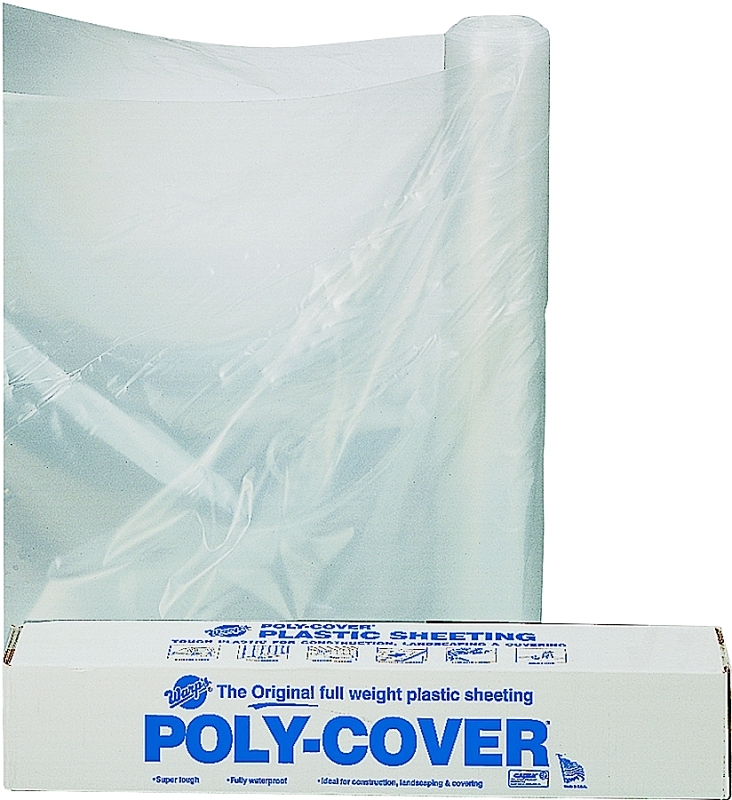 POLY FILM 6X100FT 4MIL CLEAR  