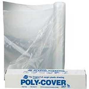 [6221725] POLY FILM 8X50FT 4MIL CLEAR   
