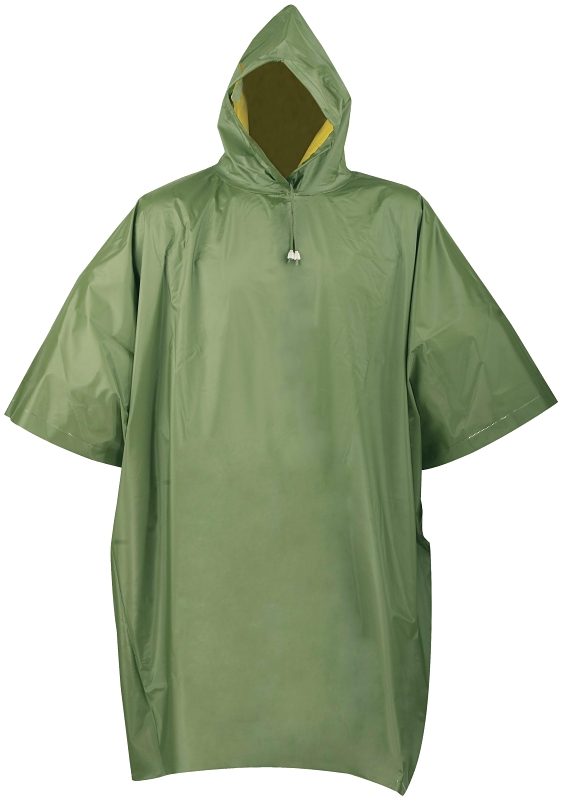 PONCHO 52 X 80IN OLIVE/YELLOW 