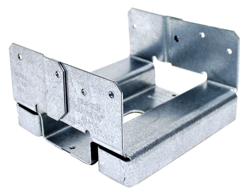 POST BASE ADJ ZMAX 14GA 6X6IN 