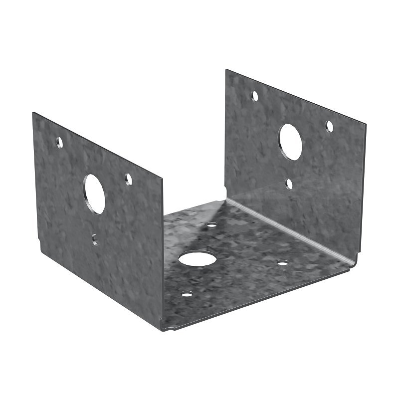 POST BASE HALF ZMAX 18GA 4X4IN