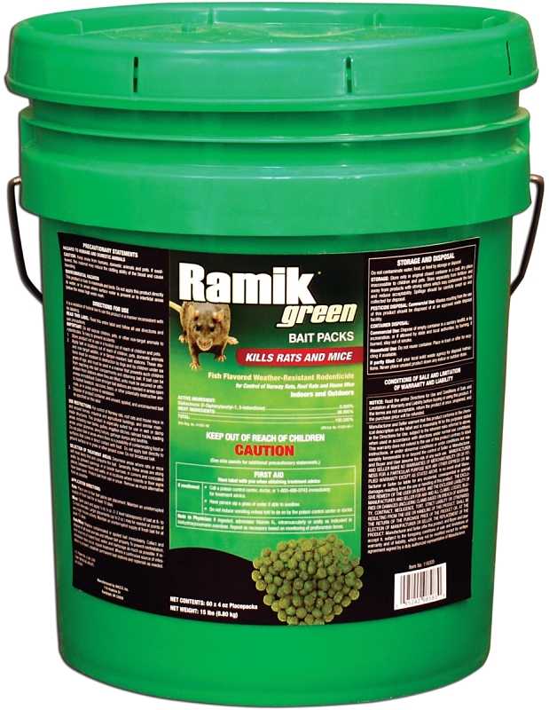 POUCH BAIT GREEN RAMIK 240OZ  