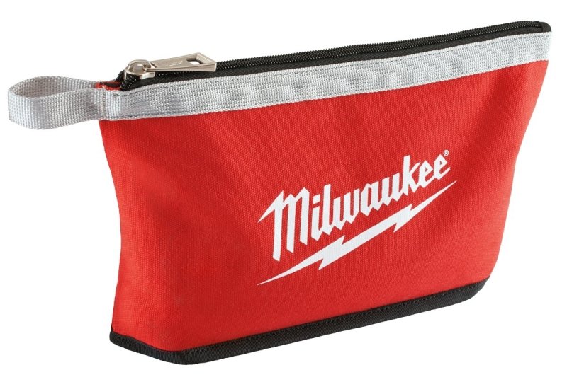 POUCH ZIPER RED/BLK 3PK 12.5IN