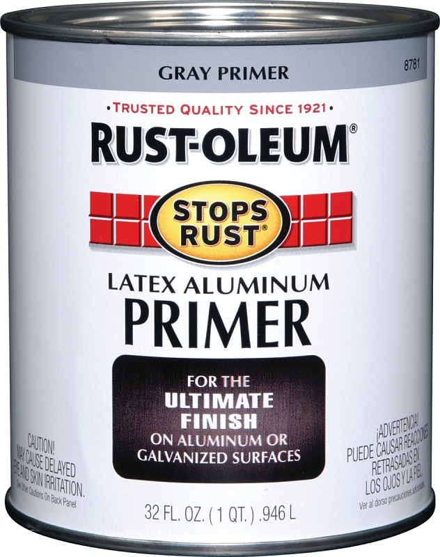 PRIMER ALUM LATEX FLAT GRAY QT