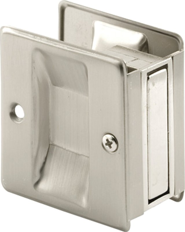 PULL POCKET DOOR SATIN NICKEL 