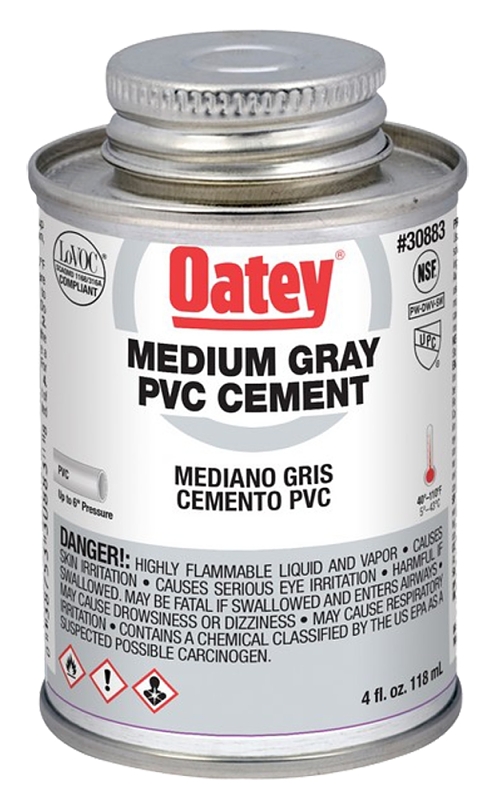 PVC CEMENT MED GRAY LOVOC 4OZ 