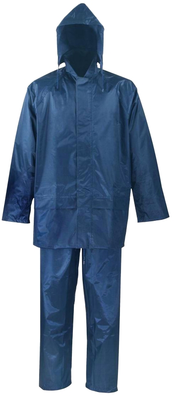 RAINSUIT POLYESTER BLUE 2PC XL
