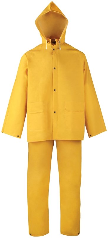 [6083513] RAINSUIT PVC/POLY 3PC YLW XL  