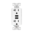 RECEPTACLE DP 3.6A USB WHT 20A