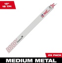 RECIP BLADE METAL 18TPI 12IN  