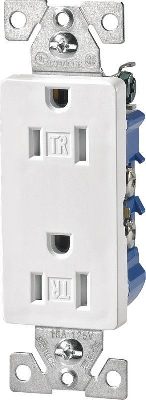 RECPT DPLX TR DECR 3WI 15A WHT