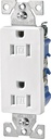 RECPT DPLX TR DECR 3WI 15A WHT