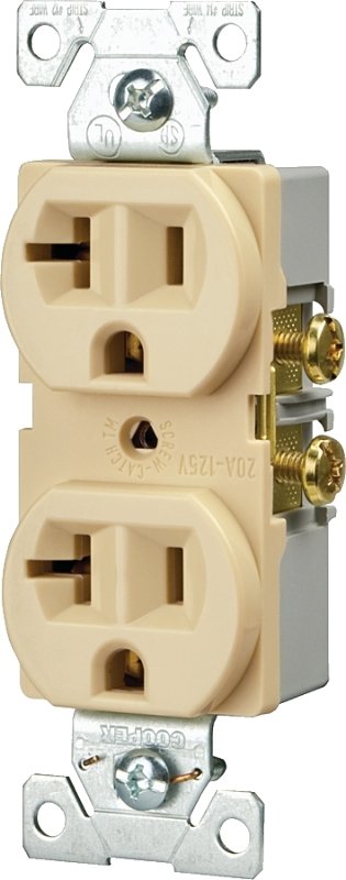 RECPT DUPLEX COMM 3WIRE 20A IV