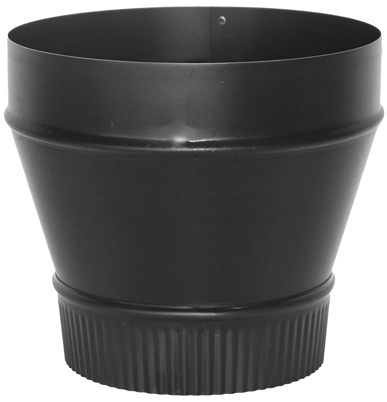 REDUCER PIPE 24GA 6X4IN BLK   