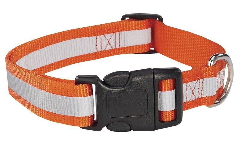 REFLECTIVE COLLAR ORNG 6-10IN 