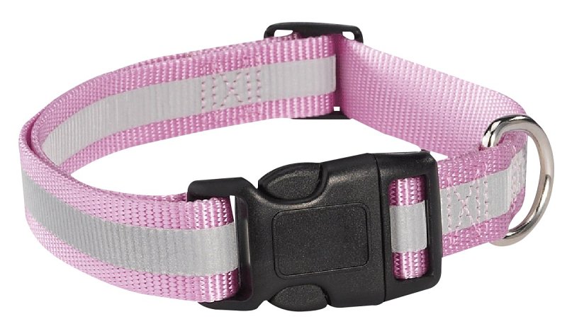 REFLECTIVE COLLAR PINK 18-26IN