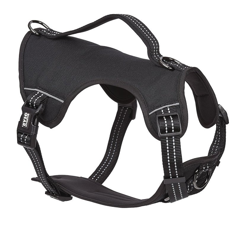 REFLECTIVE HARNESS NYLON BLK S
