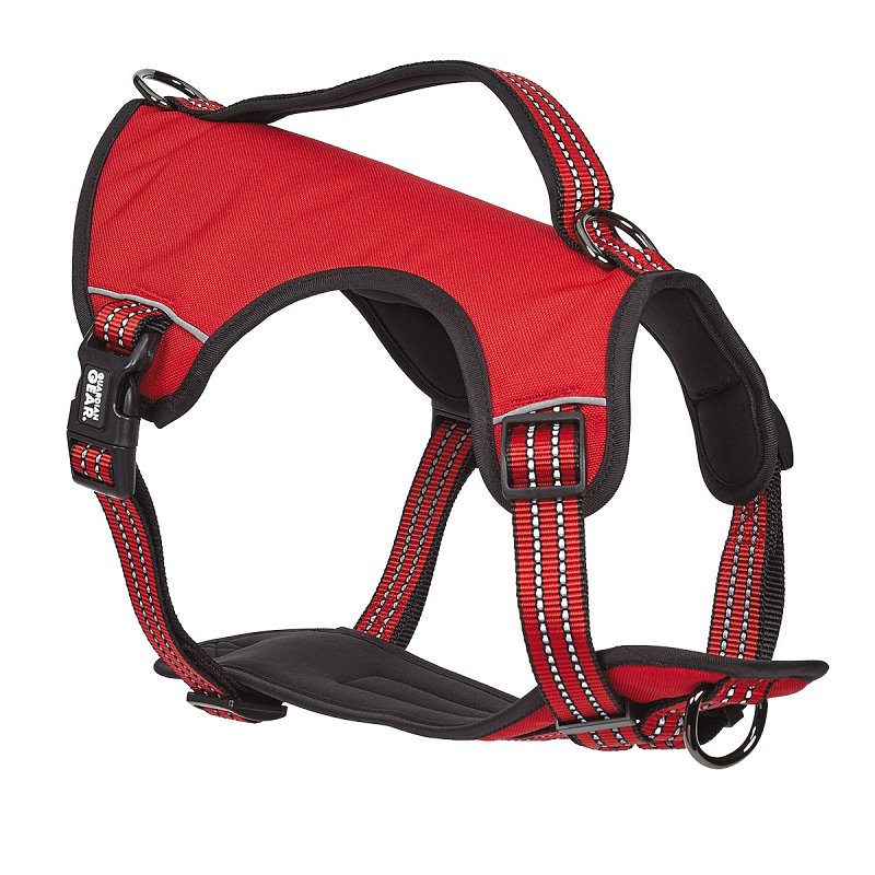 REFLECTIVE HARNESS NYLON RED L