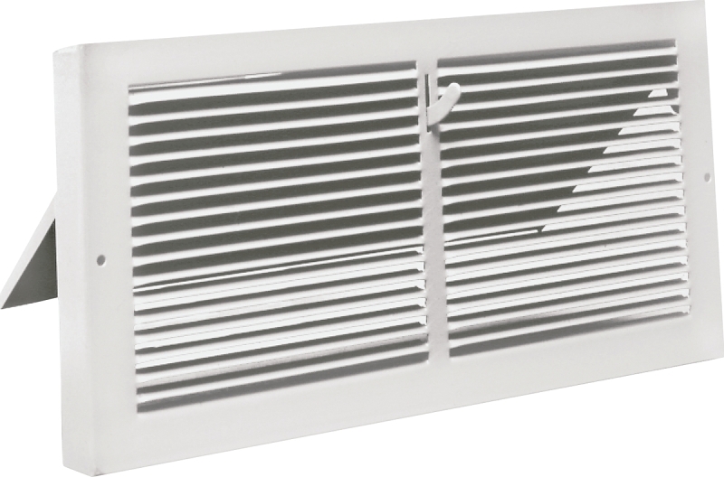 REGISTER BASEBOARD 10X6IN WHT 