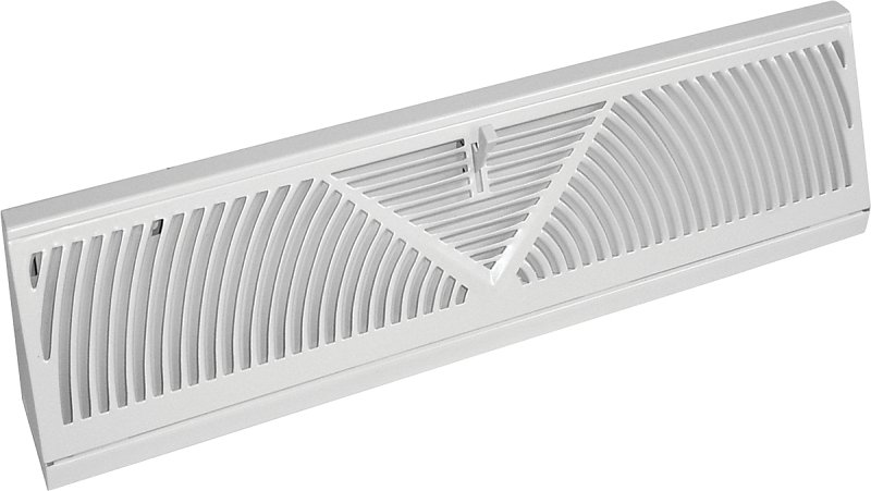 REGISTER BASEBOARD 24IN WHT   