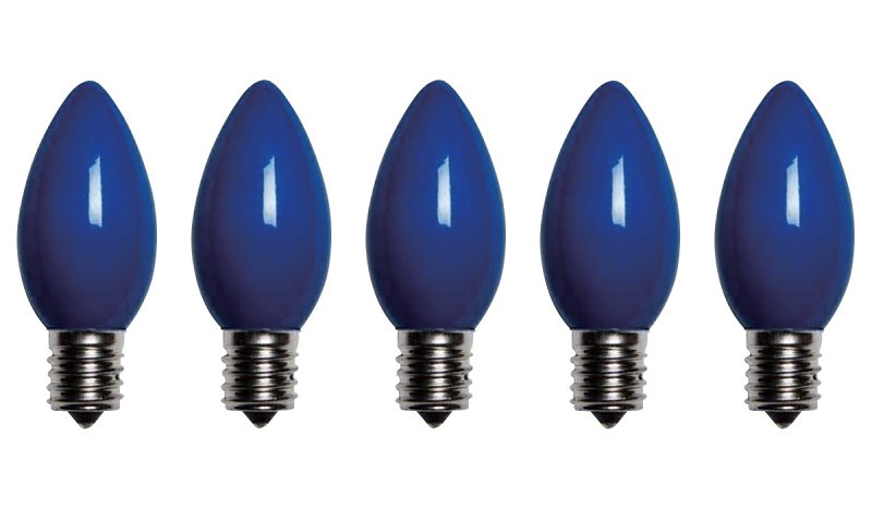 REPL BULB FIL RETRO OPQ C7 BLU
