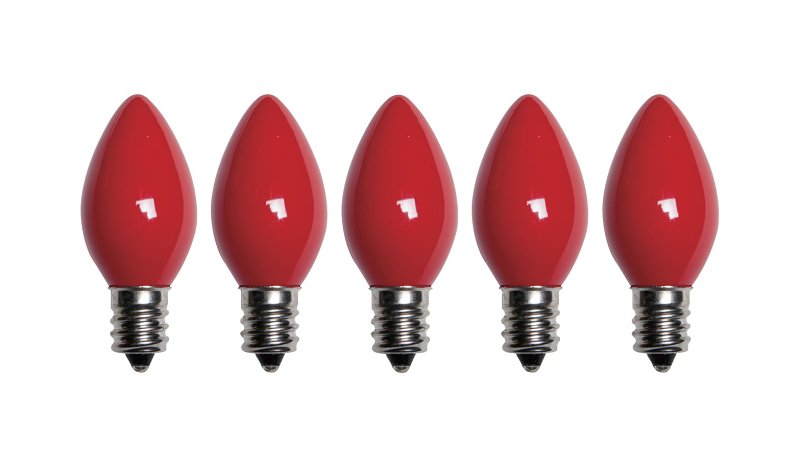 REPL BULB FIL RETRO OPQ C7 RED